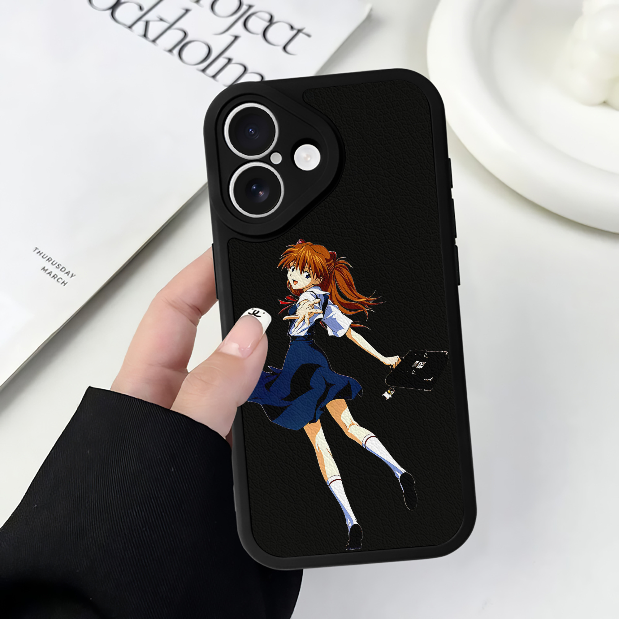 （画像用） EVA 新世紀エヴァンゲリオン 【iPhone 16シリーズ対応】シリコンスマホケース（レザー調） 材質：シリコン